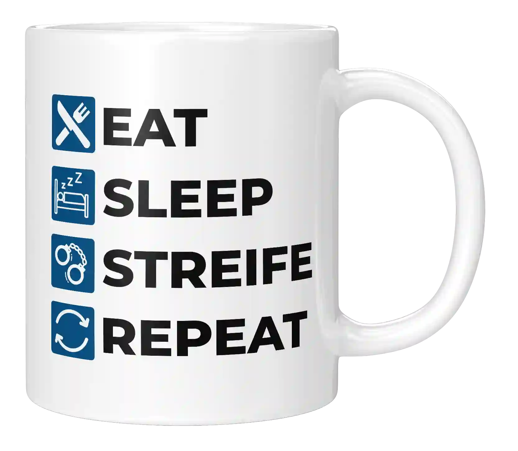 Tasse - Eat Sleep Streife Repeat