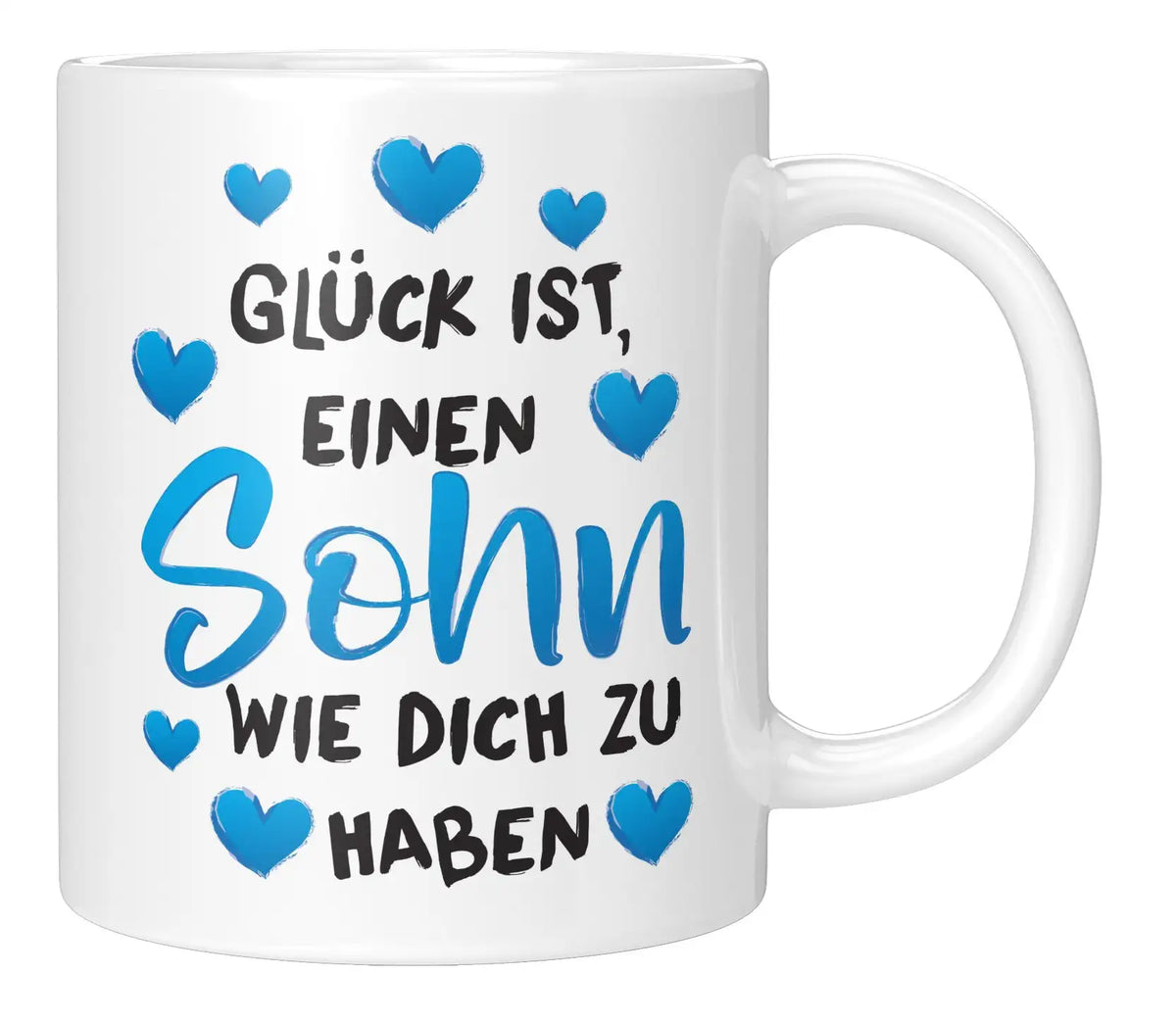 Tasse - Glück ist, einen Sohn wie dich zu haben - Weiss