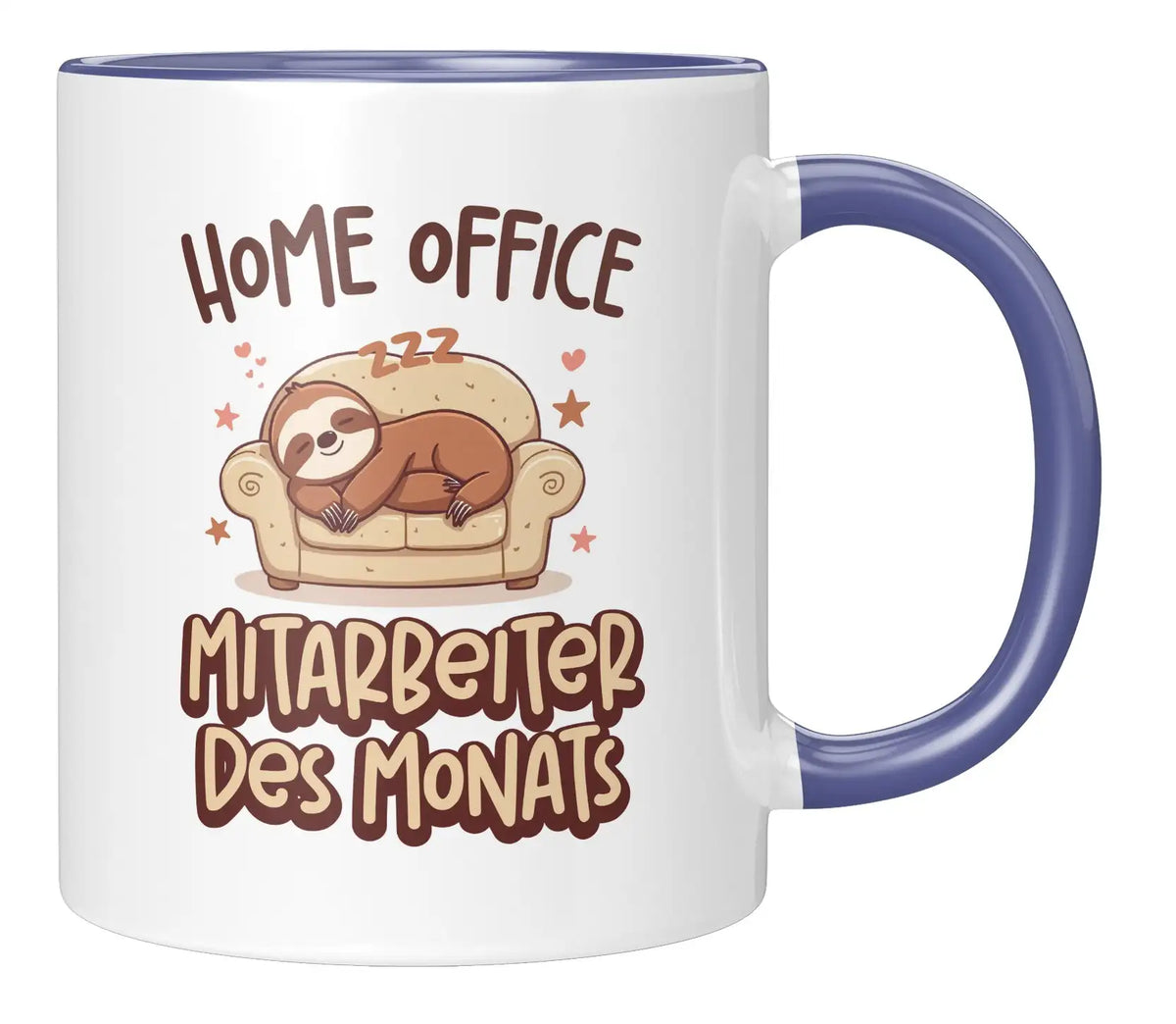 Tasse - Home Office Mitarbeiter des Monats - Blau