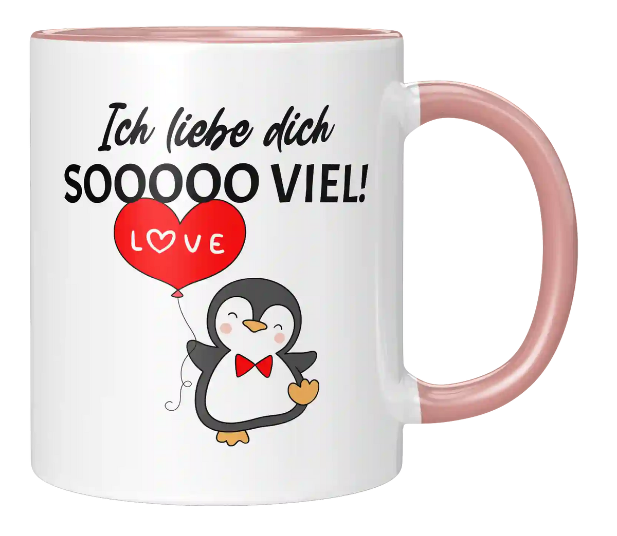 Tasse - Ich liebe dich sooo viel Pinguin