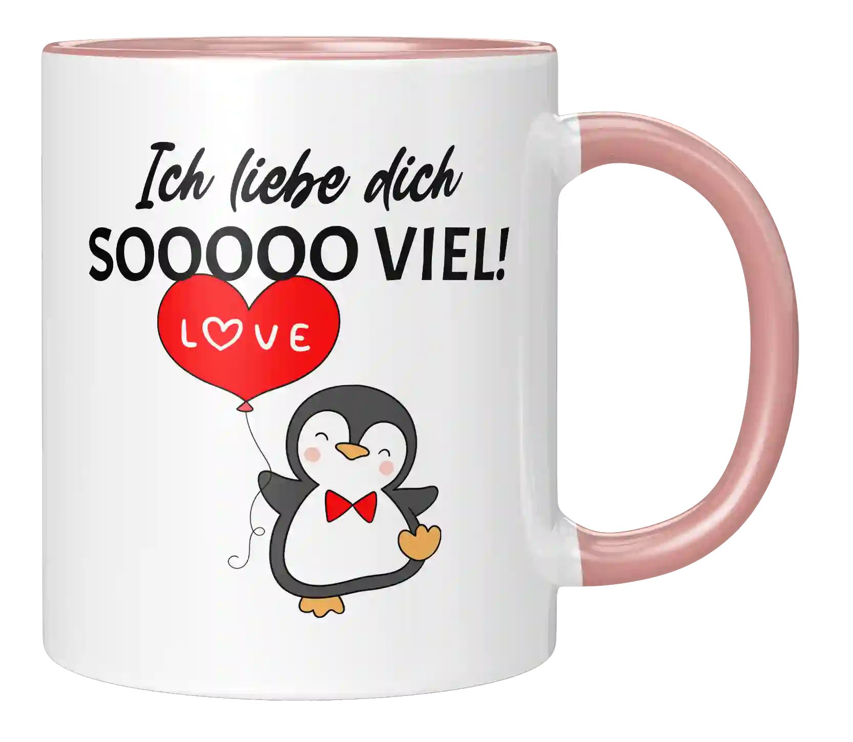 Tasse - Ich liebe dich sooo viel Pinguin