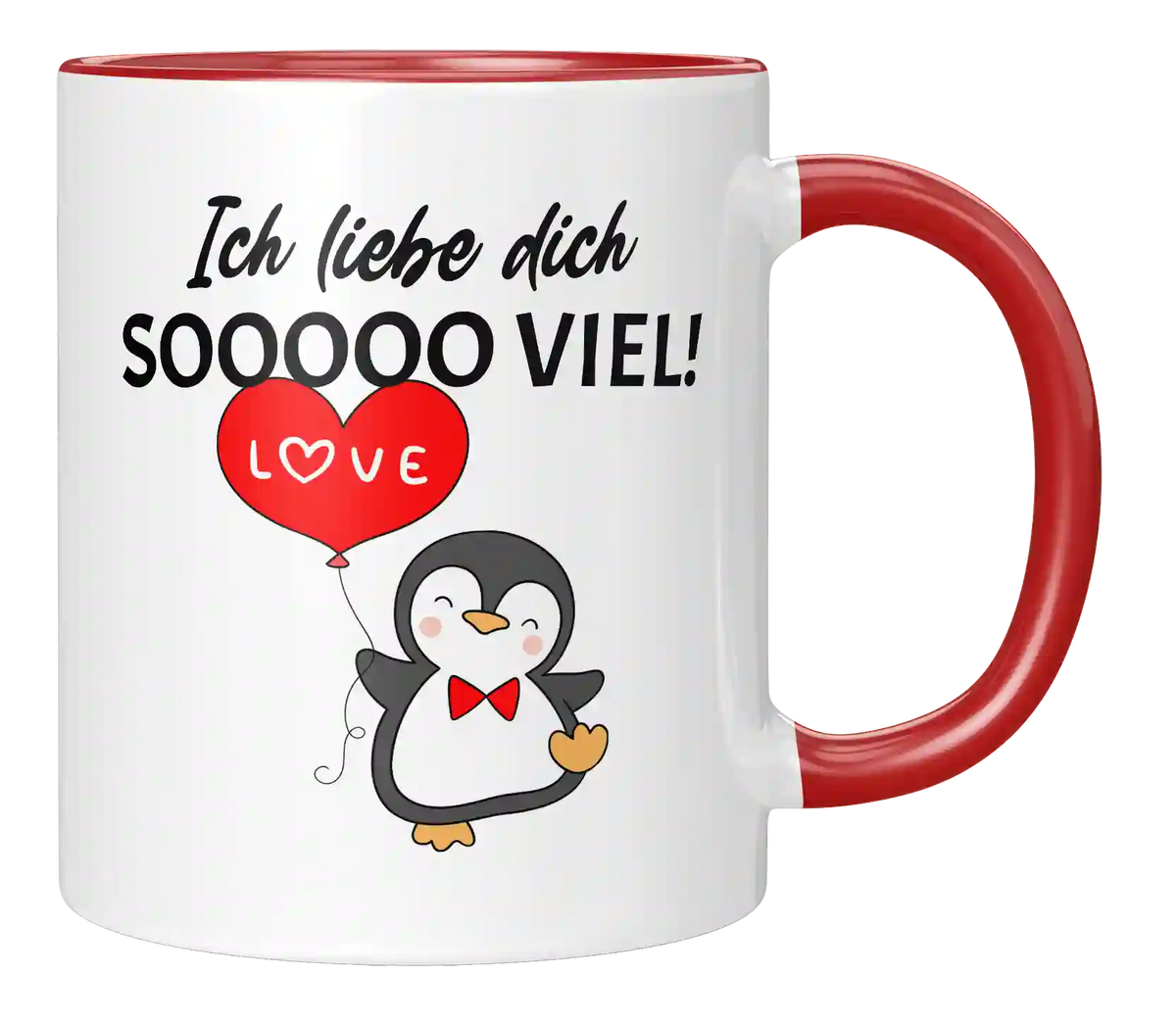 Tasse - Ich liebe dich sooo viel Pinguin