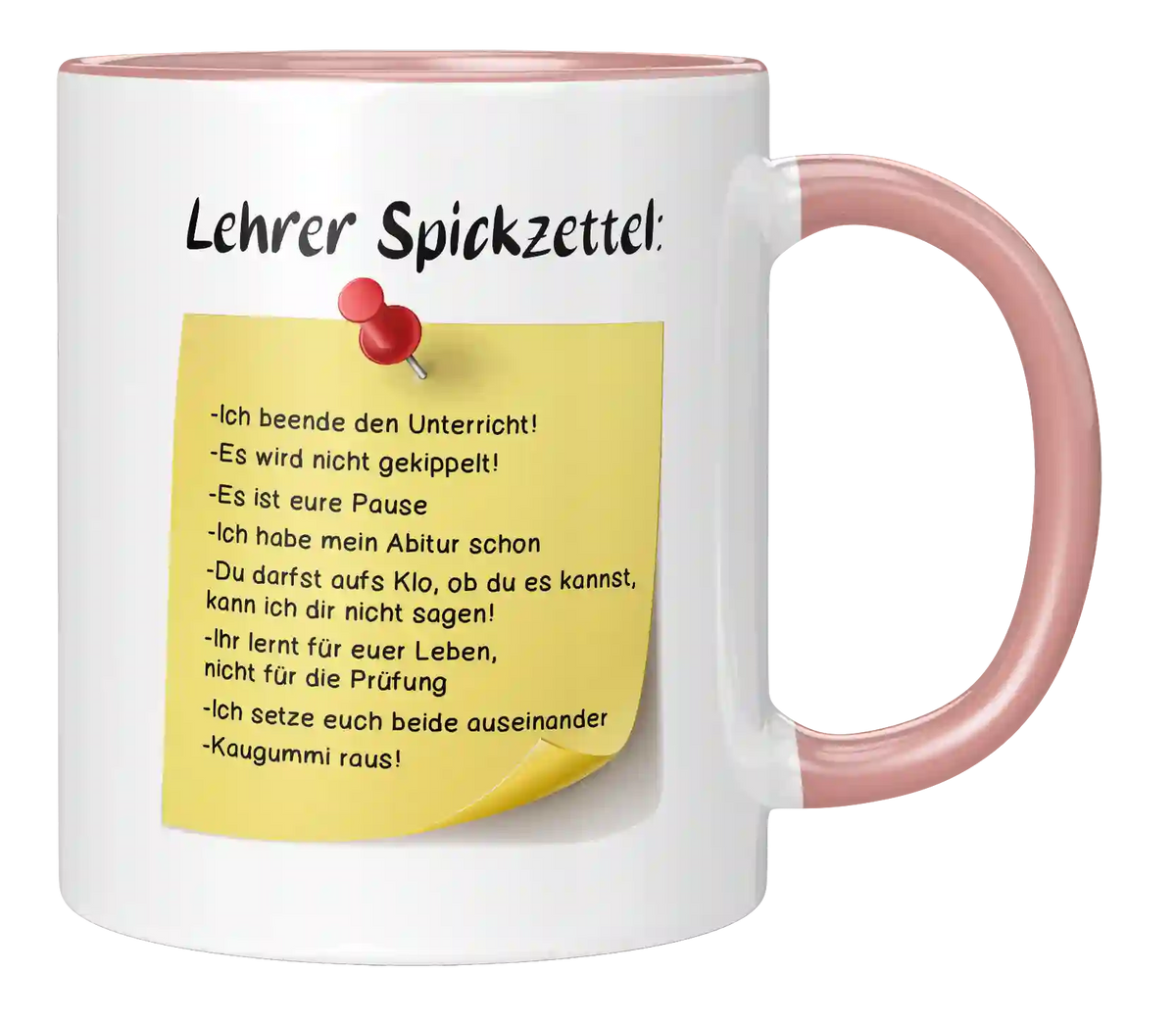 Tasse - Lehrer Spickzettel
