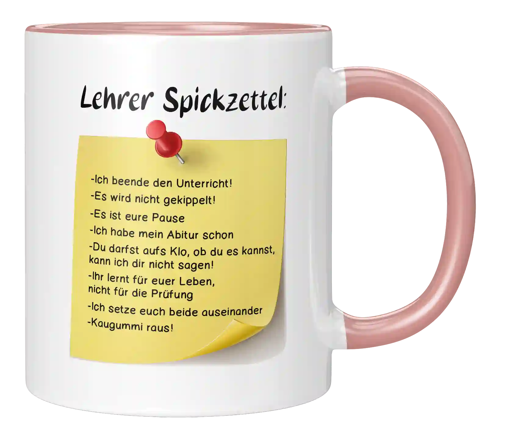 Tasse - Lehrer Spickzettel