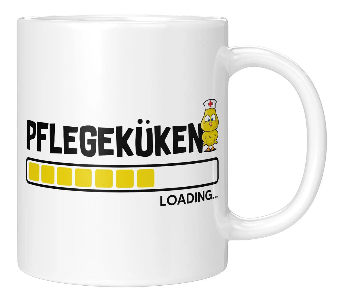 Tasse - Pflegeküken Loading - Weiss