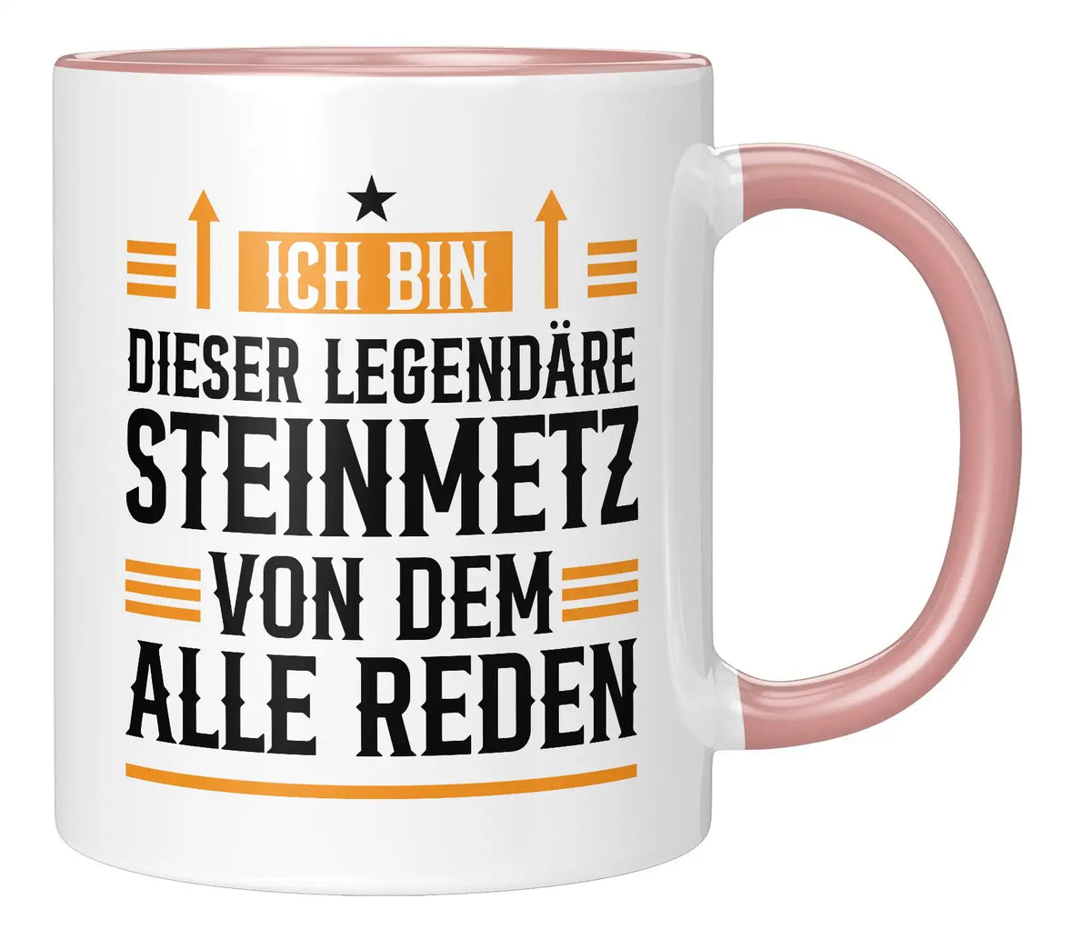 Tasse - Ich bin dieser legendäre Steinmetz von dem alle reden - Rosa