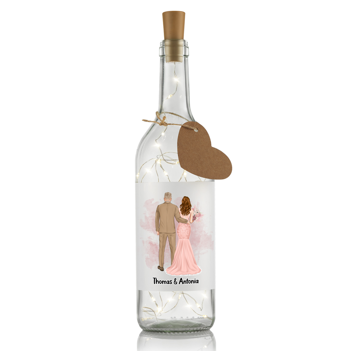 Flaschenlicht - Ehemann und Ehefrau