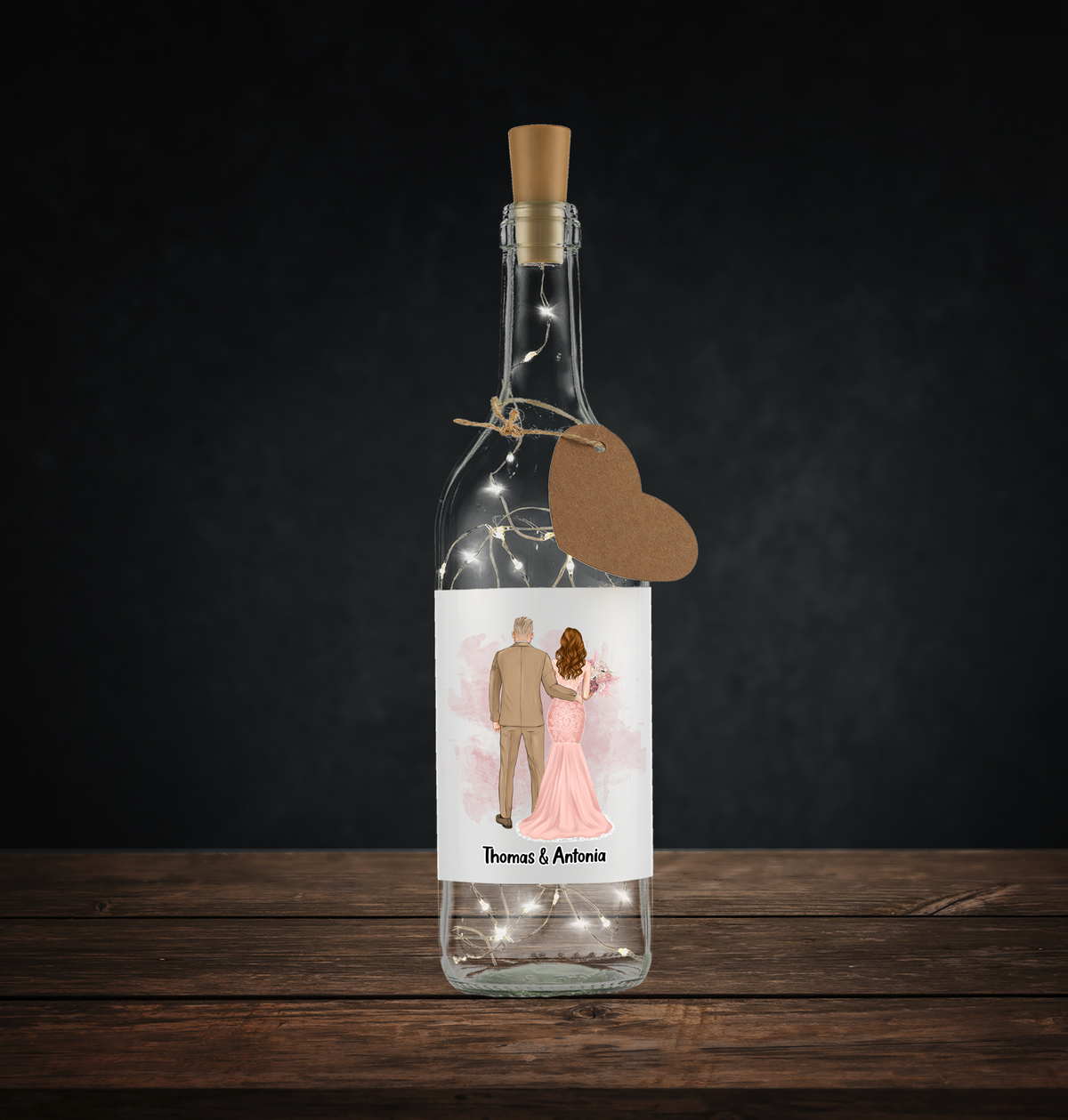 Flaschenlicht - Ehemann und Ehefrau