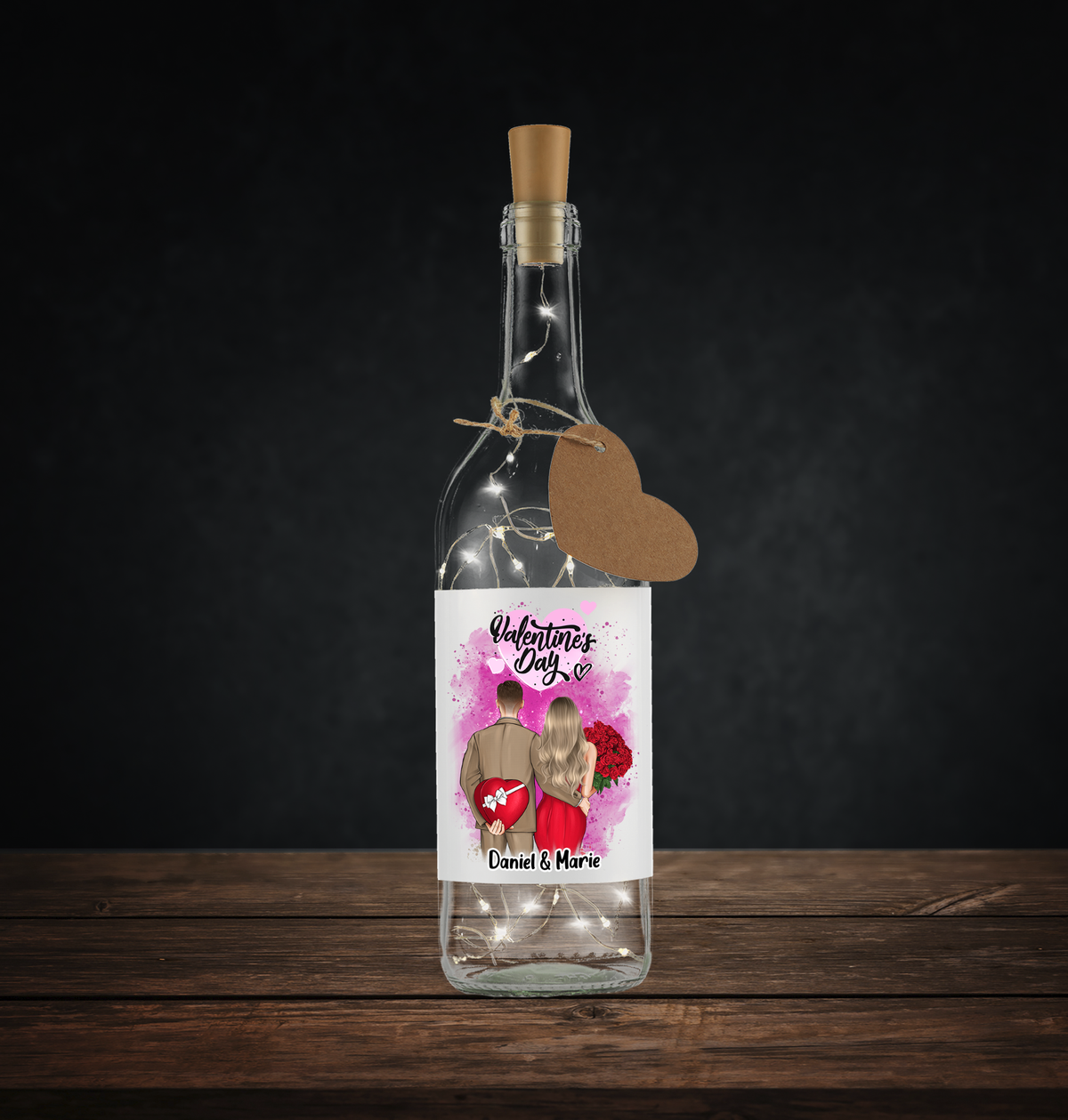Flaschenlicht - Valentinstag Geschenke