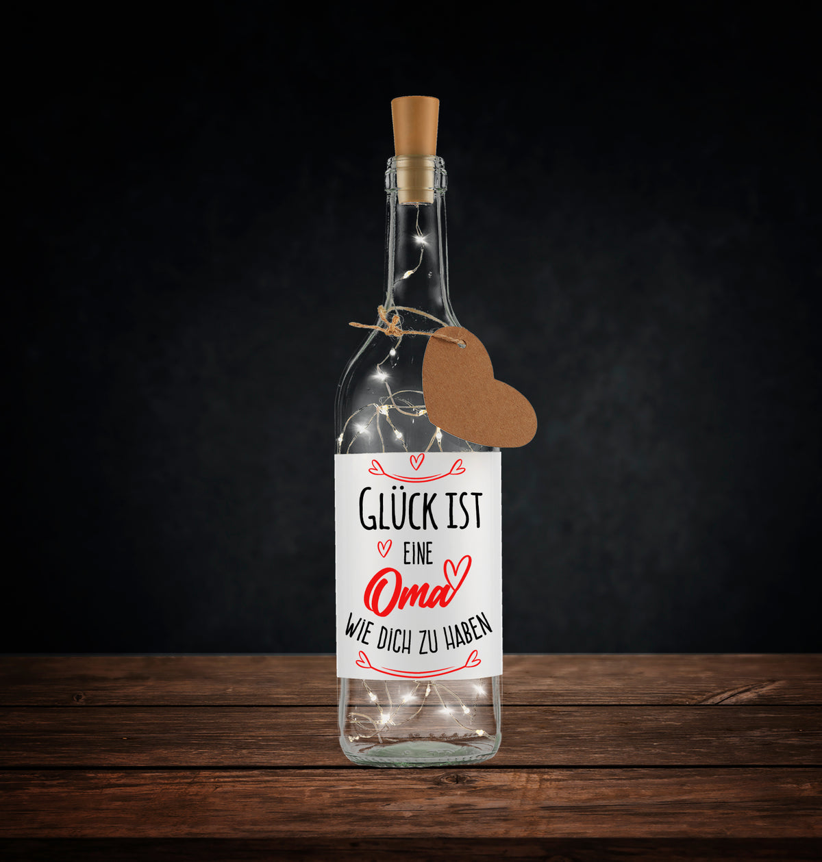 Flaschenlicht - Glück ist eine Oma