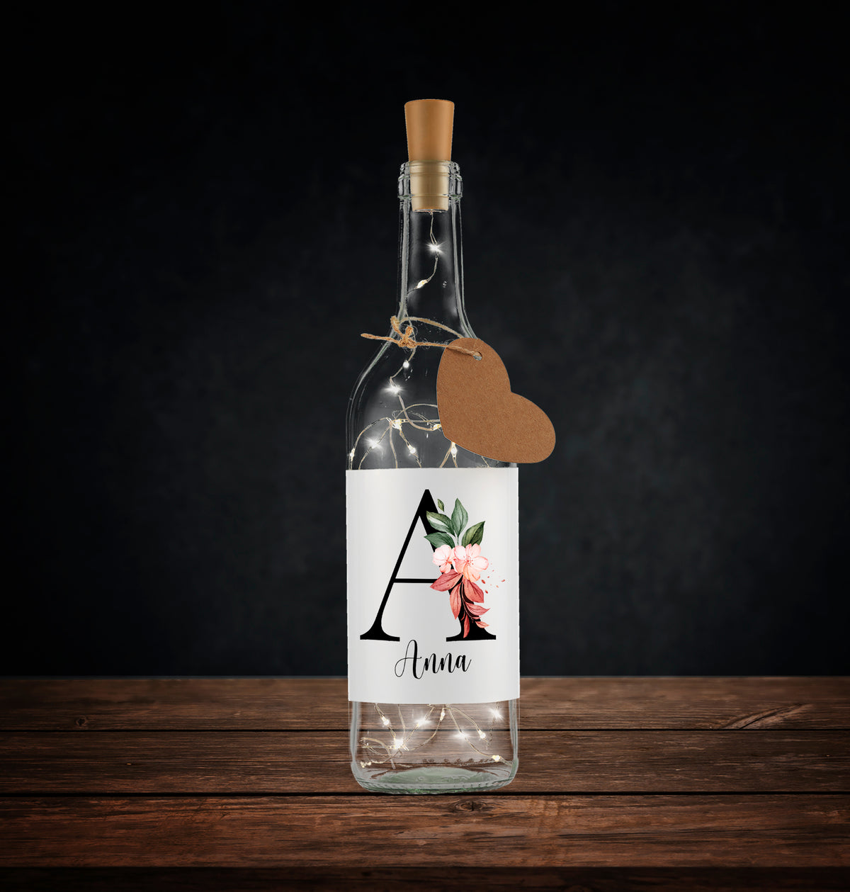 Flaschenlicht - Namensflasche