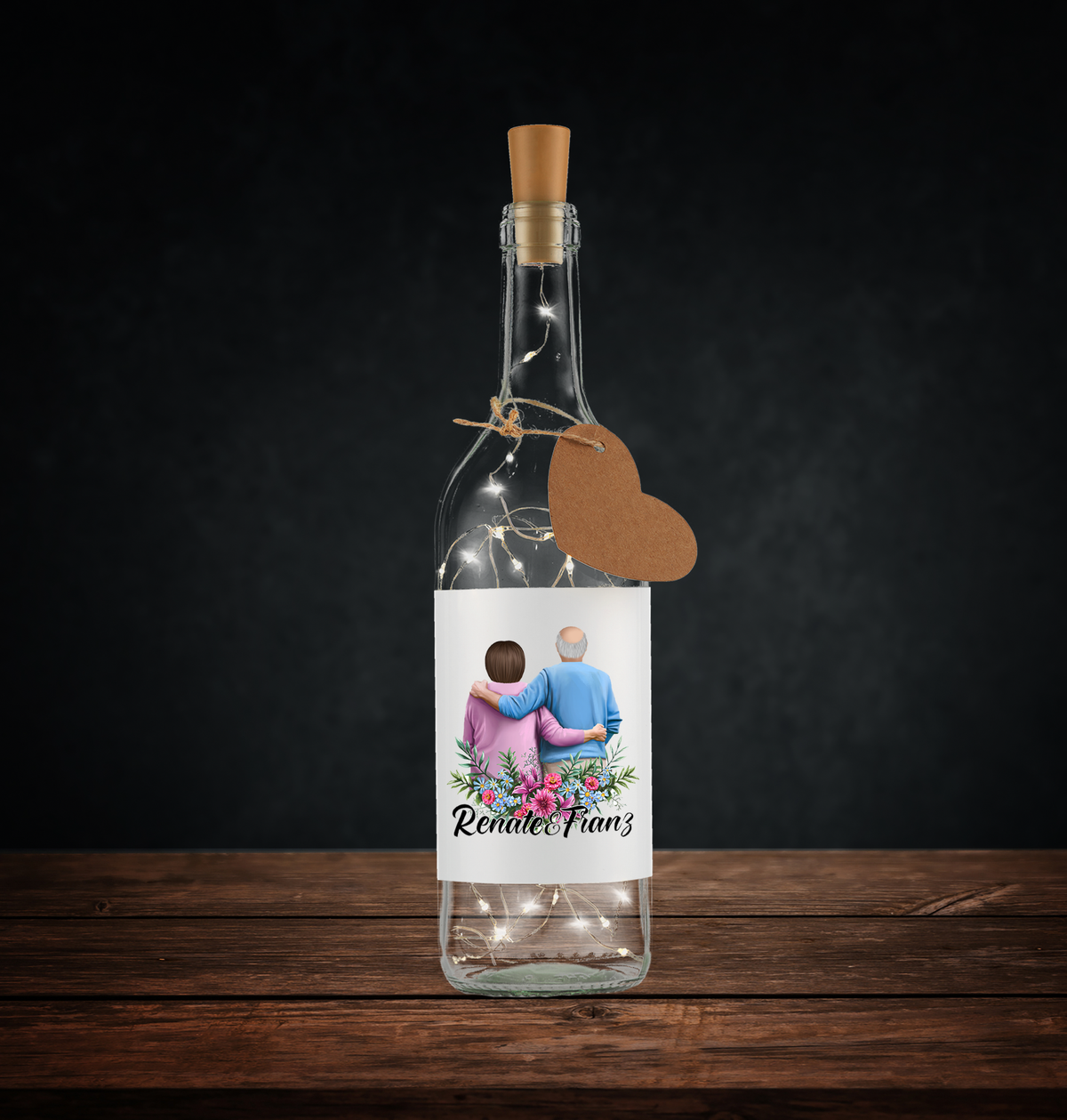 Flaschenlicht - Oma und Opa