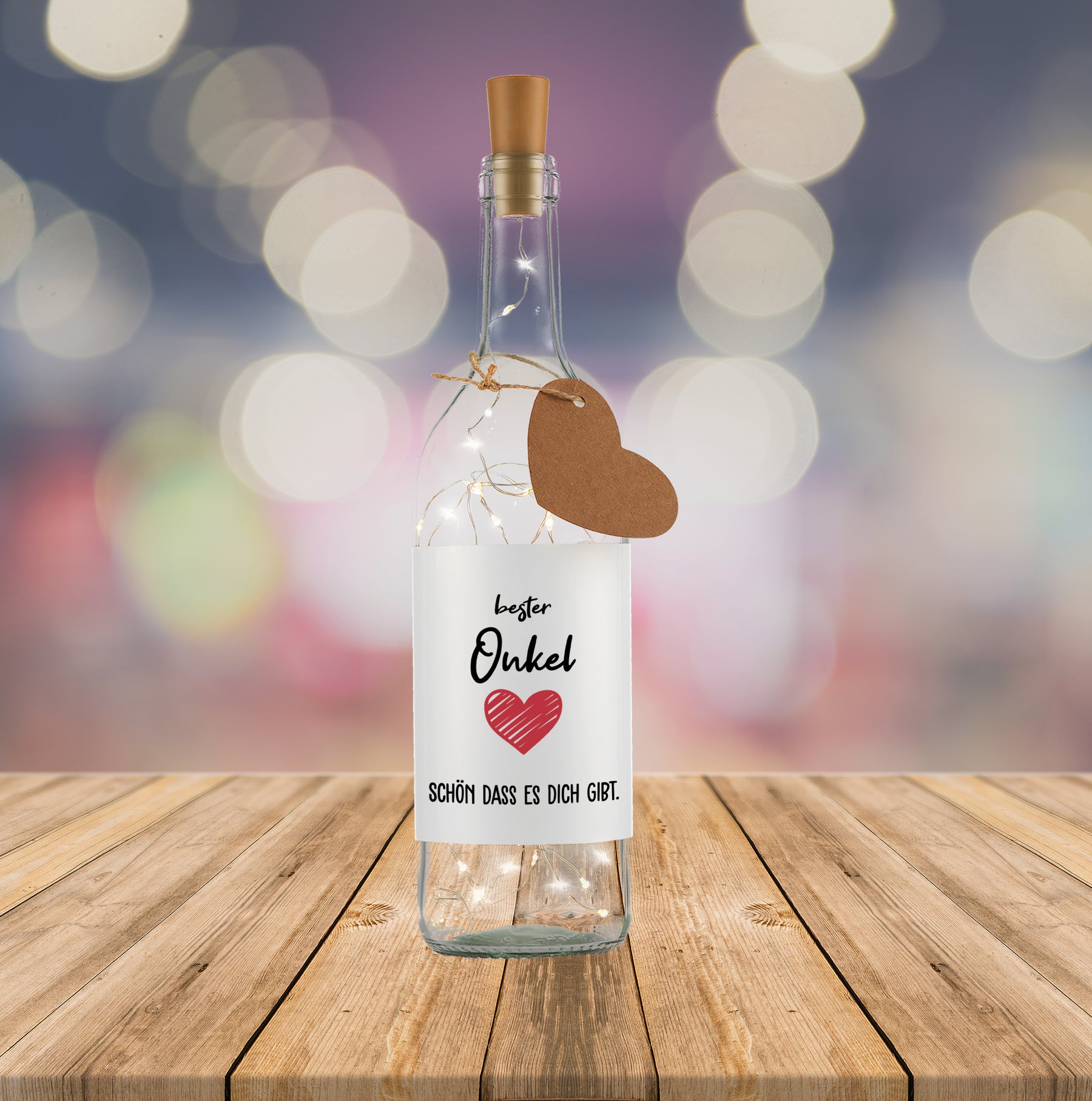 Flaschenlicht - Bester Onkel