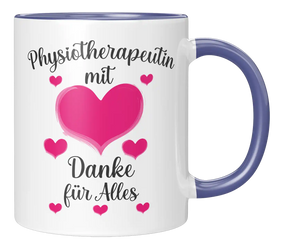 Tasse - Physiotherapeutin mit Herz Danke für Alles