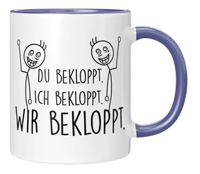 Tasse - Ich bekloppt - Wir Freunde