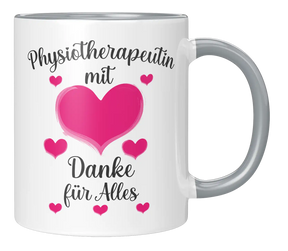 Tasse - Physiotherapeutin mit Herz Danke für Alles