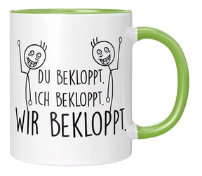 Tasse - Ich bekloppt - Wir Freunde