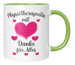 Tasse - Physiotherapeutin mit Herz Danke für Alles