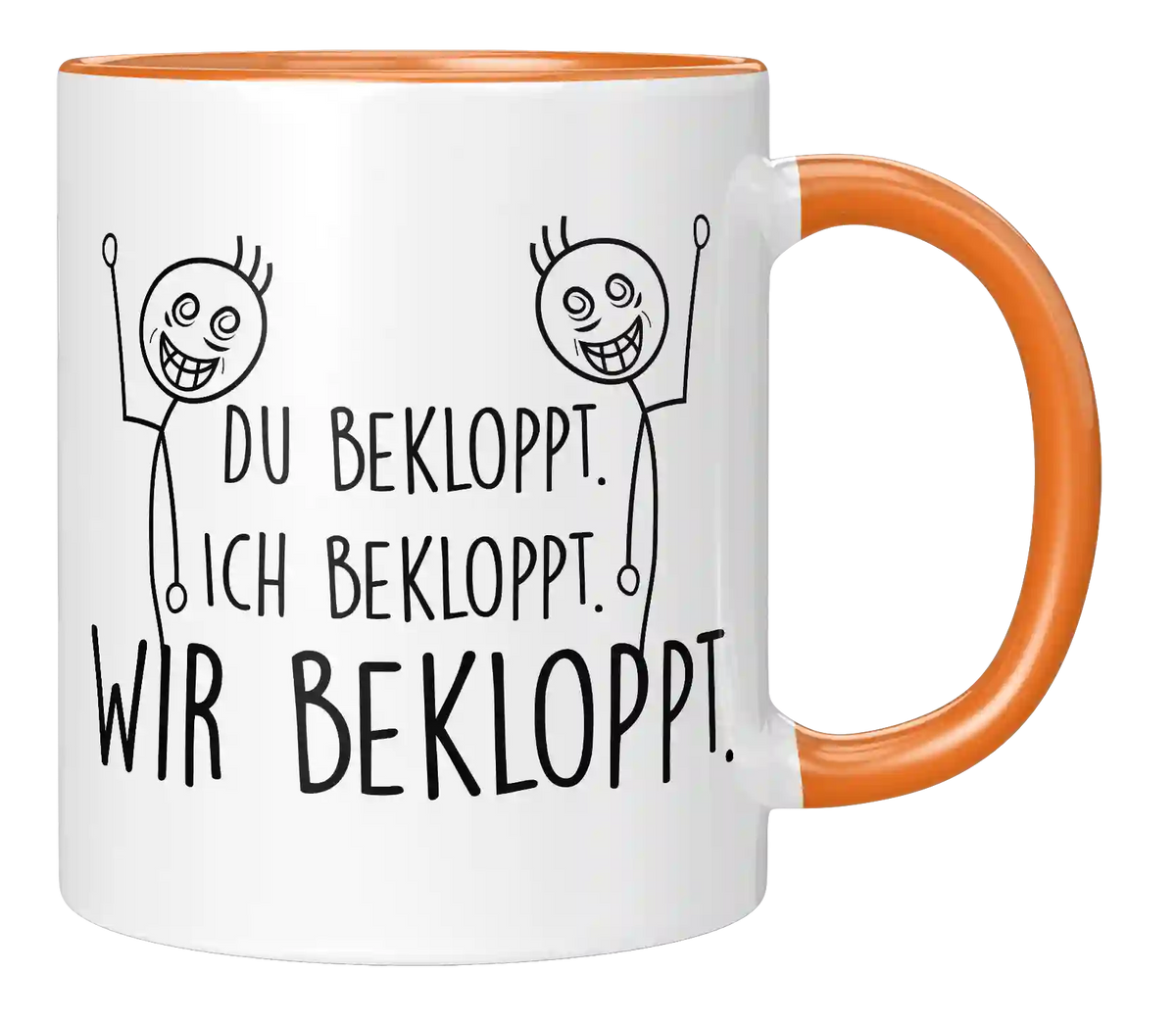 Tasse - Ich bekloppt - Wir Freunde