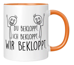 Tasse - Ich bekloppt - Wir Freunde