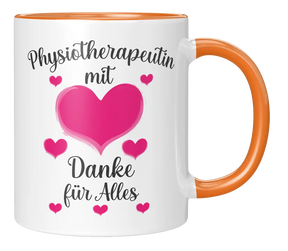 Tasse - Physiotherapeutin mit Herz Danke für Alles