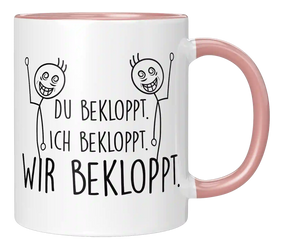 Tasse - Ich bekloppt - Wir Freunde
