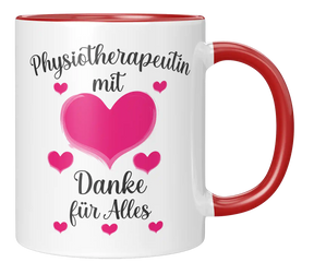 Tasse - Physiotherapeutin mit Herz Danke für Alles