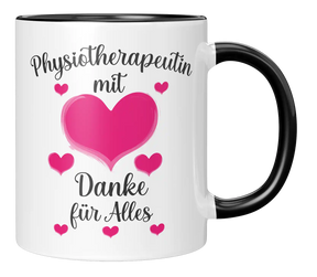 Tasse - Physiotherapeutin mit Herz Danke für Alles