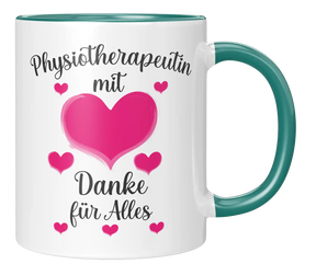 Tasse - Physiotherapeutin mit Herz Danke für Alles