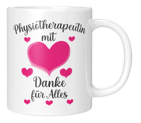 Tasse - Physiotherapeutin mit Herz Danke für Alles