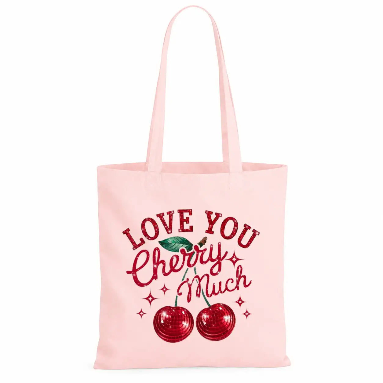 Baumwolltasche - Kirschen & Animalprint - Motiv nach Wahl