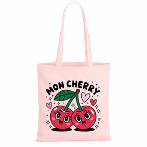 Baumwolltasche - Kirschen & Animalprint - Motiv nach Wahl