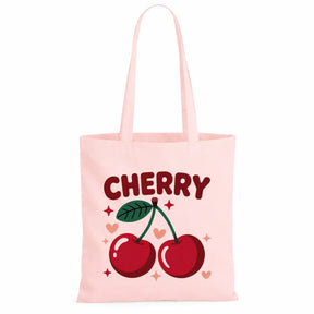 Baumwolltasche - Kirschen & Animalprint - Motiv nach Wahl