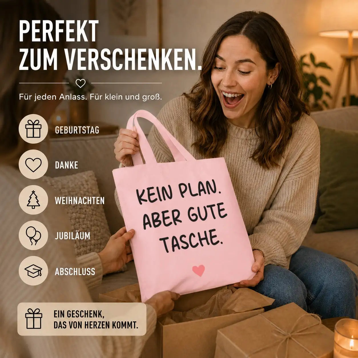 Baumwolltasche - Sprüche & Statements - Motiv nach Wahl