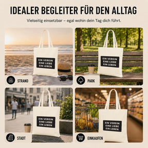Baumwolltasche - Fussball Fan Motive - Motiv nach Wahl