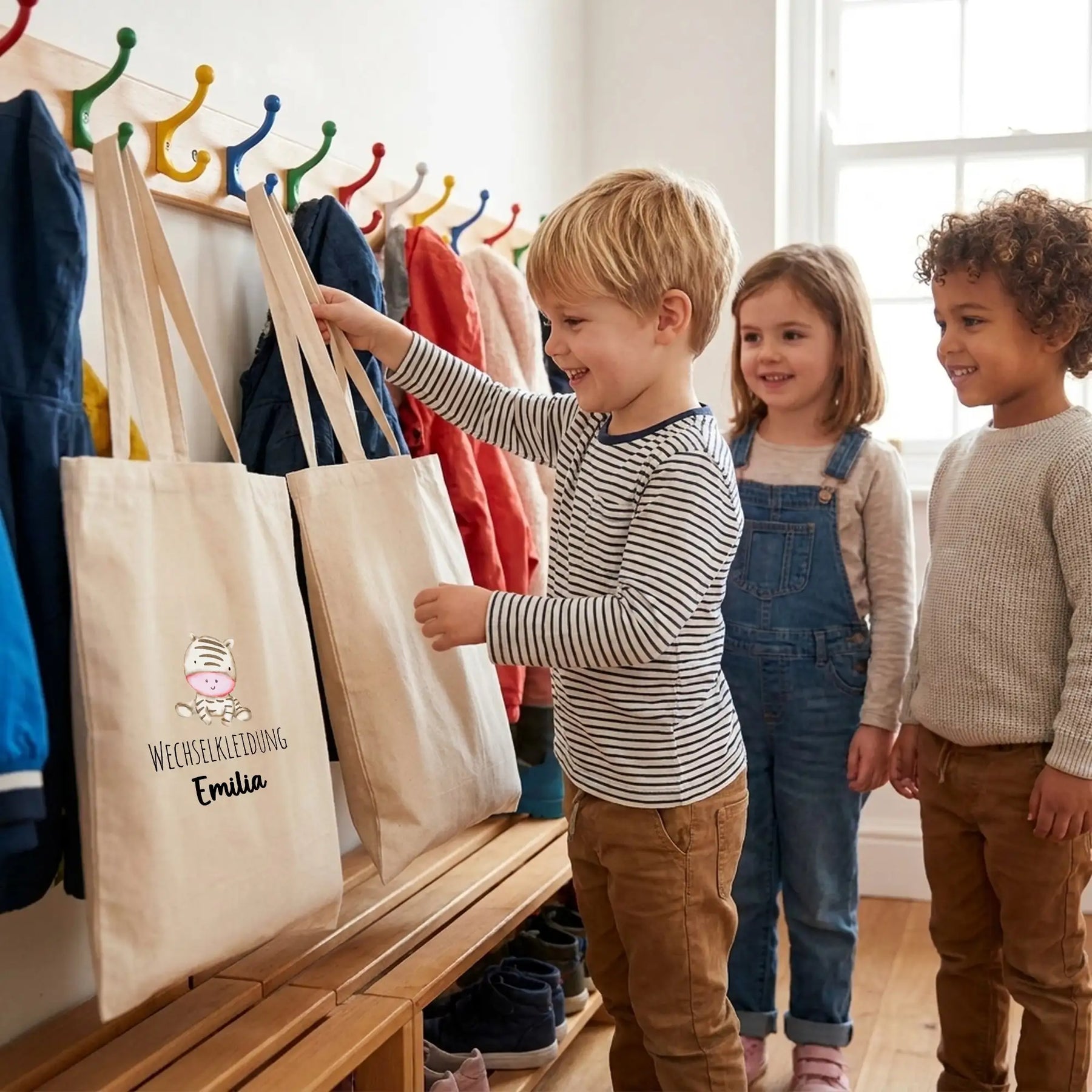 Baumwolltasche - Tiermotive mit Namen - Motiv nach Wahl