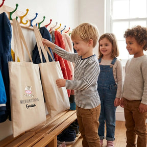 Baumwolltasche - Tiermotive mit Namen - Motiv nach Wahl