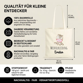 Baumwolltasche - Tiermotive mit Namen - Motiv nach Wahl