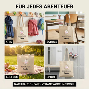 Baumwolltasche - Tiermotive mit Namen - Motiv nach Wahl