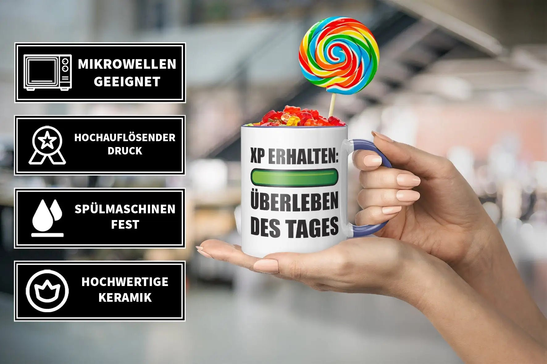 Tasse - XP erhalten: Überleben des Tages