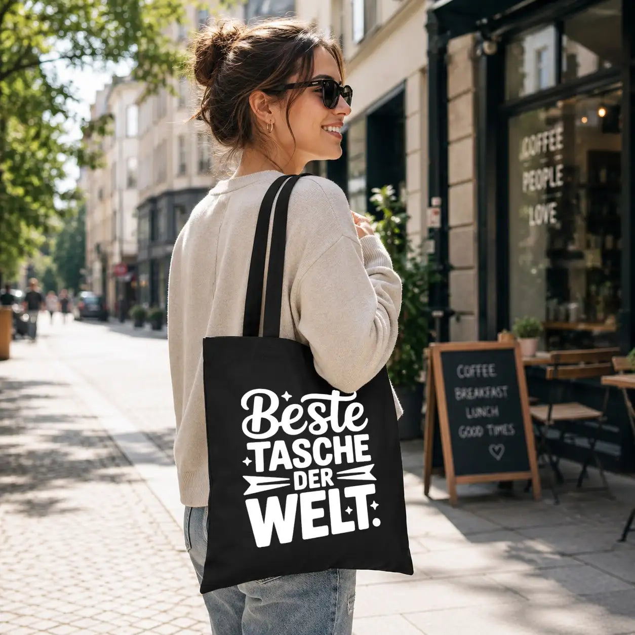 Baumwolltasche - Einkaufs-Sprüche & Taschen-Motive - Motiv nach Wahl