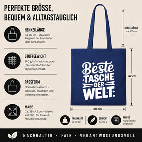 Baumwolltasche - Shopping & Alltag Sprüche - Motiv nach Wahl