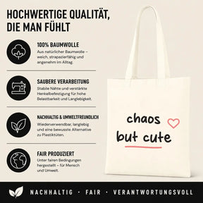 Baumwolltasche - Lustige Sprüche & Chaos-Motive - Motiv nach Wahl