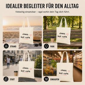 Baumwolltasche - Lustige Sprüche & Chaos-Motive - Motiv nach Wahl