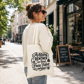 Baumwolltasche - Rentner Sprüche - Motiv nach Wahl