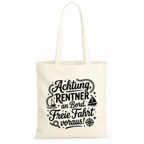Baumwolltasche - Rentner Sprüche - Motiv nach Wahl