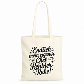 Baumwolltasche - Rentner Sprüche - Motiv nach Wahl