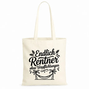 Baumwolltasche - Rentner Sprüche - Motiv nach Wahl