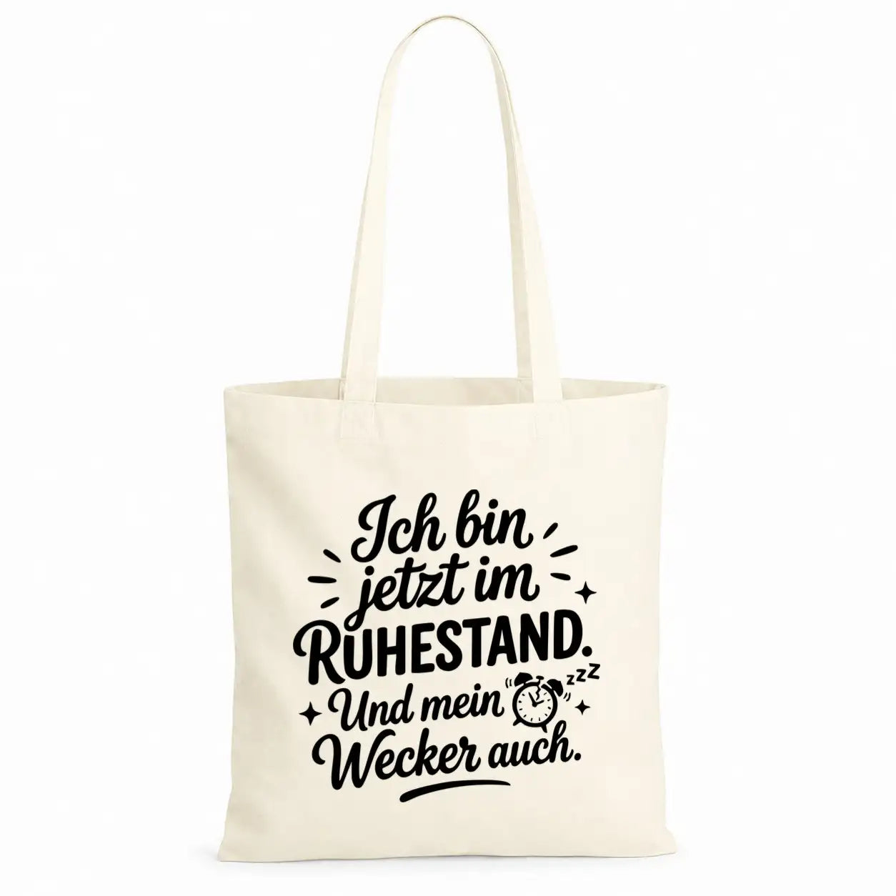 Baumwolltasche - Rentner Sprüche - Motiv nach Wahl