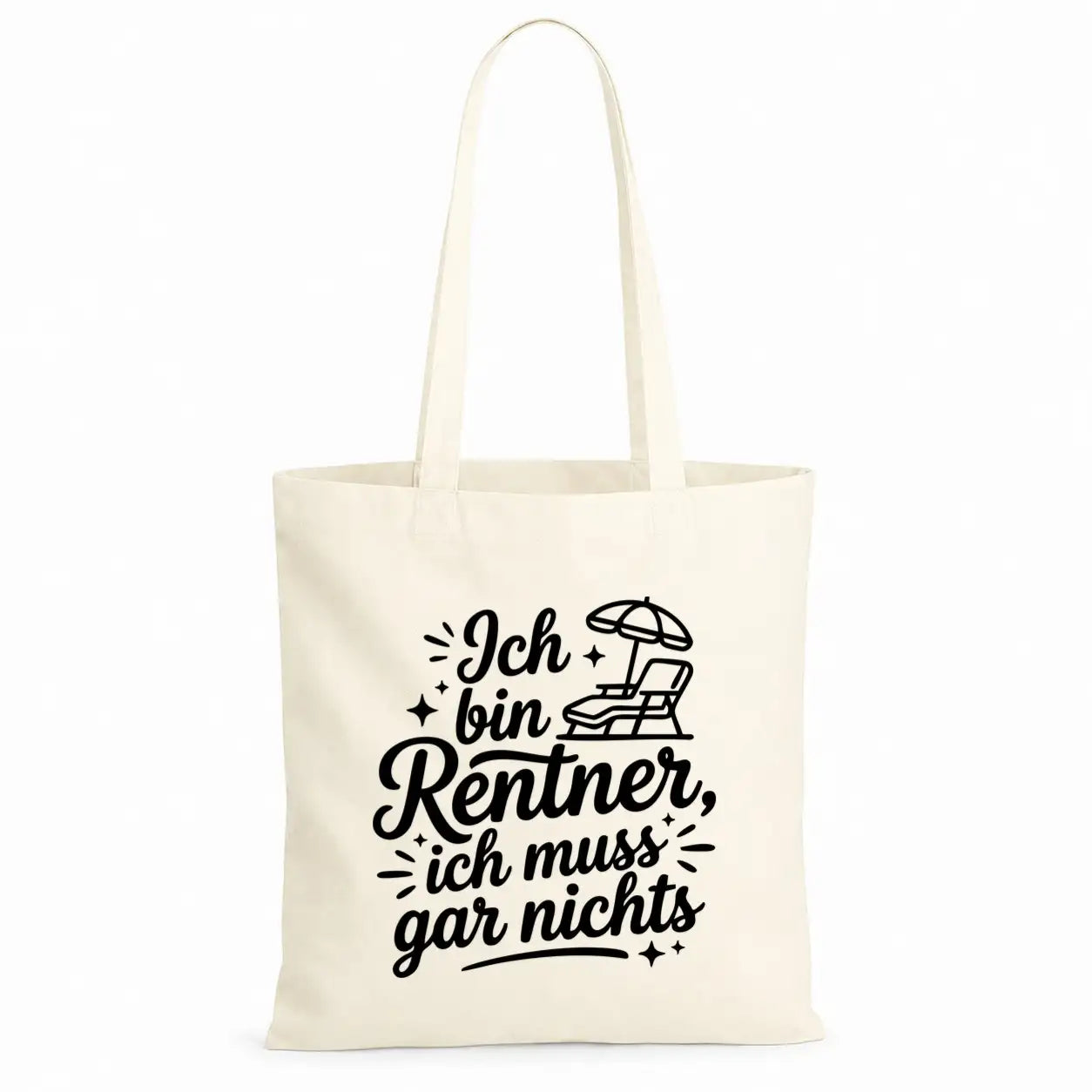 Baumwolltasche - Rentner Sprüche - Motiv nach Wahl
